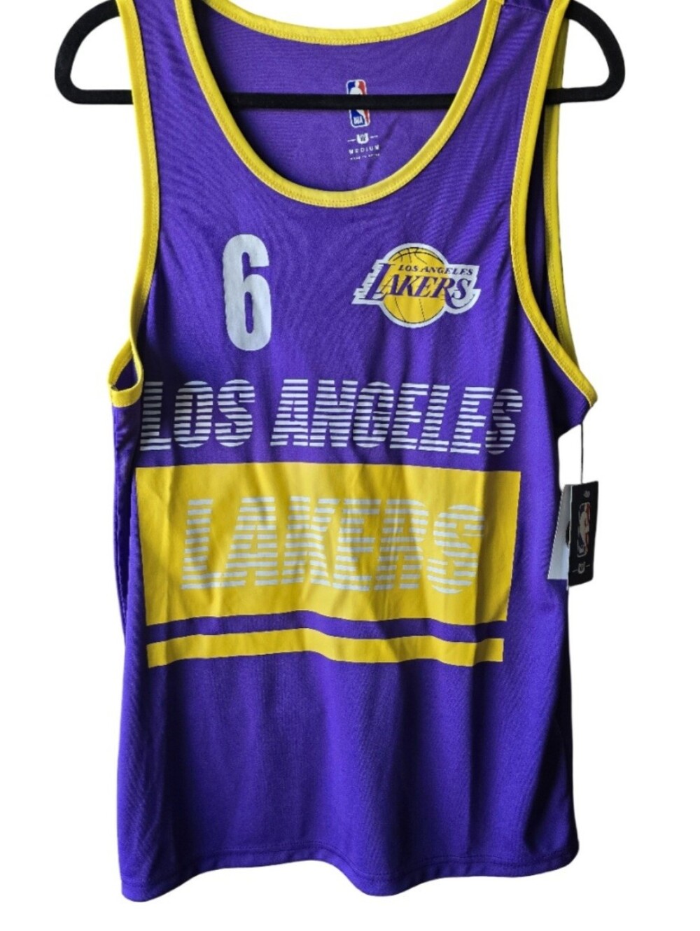 NBA Los Angeles Lakers Basketball Tank Size M